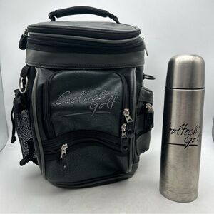 Cooltech Golf Cooler Miniature Golf Bag w/ Insulated Thermos 12” Lots Of Pockets
